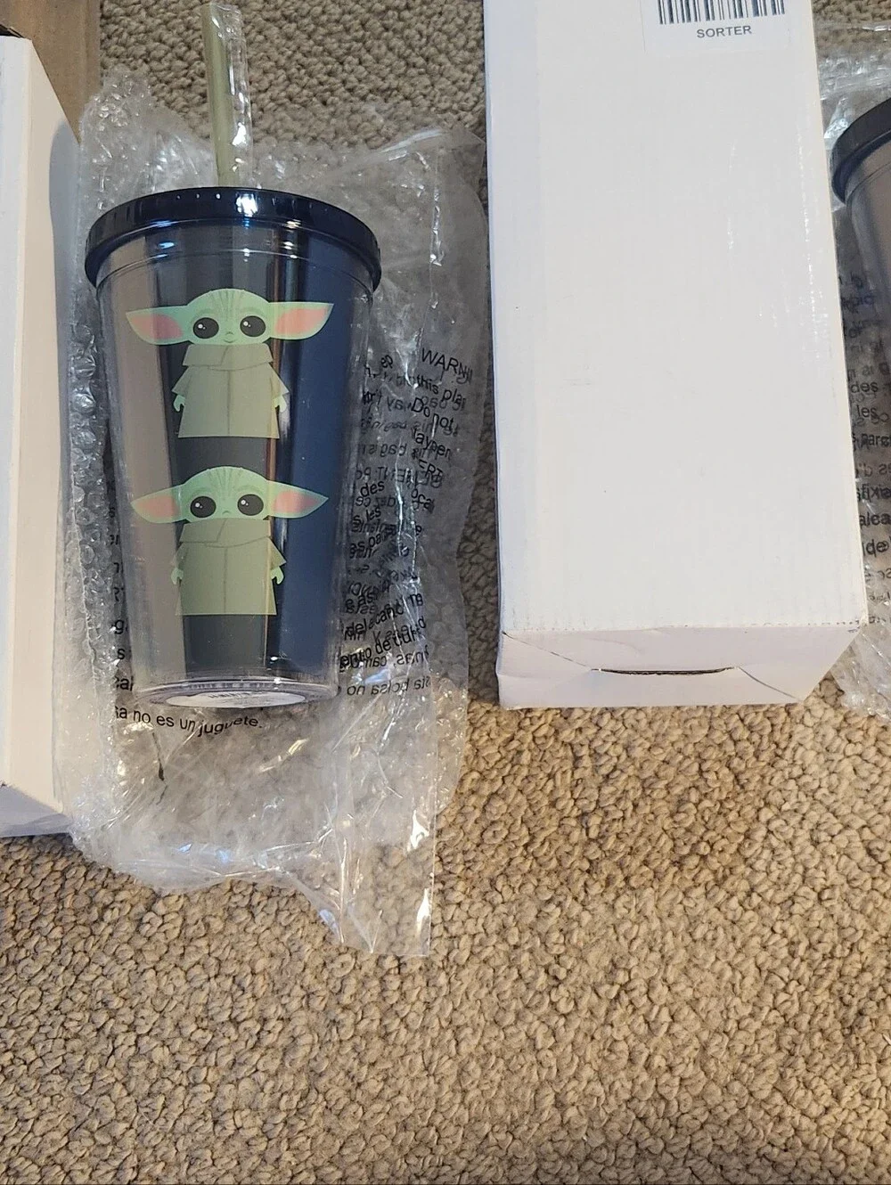 The Child (Baby Yoda) Tumbler Cup - Dark Blue